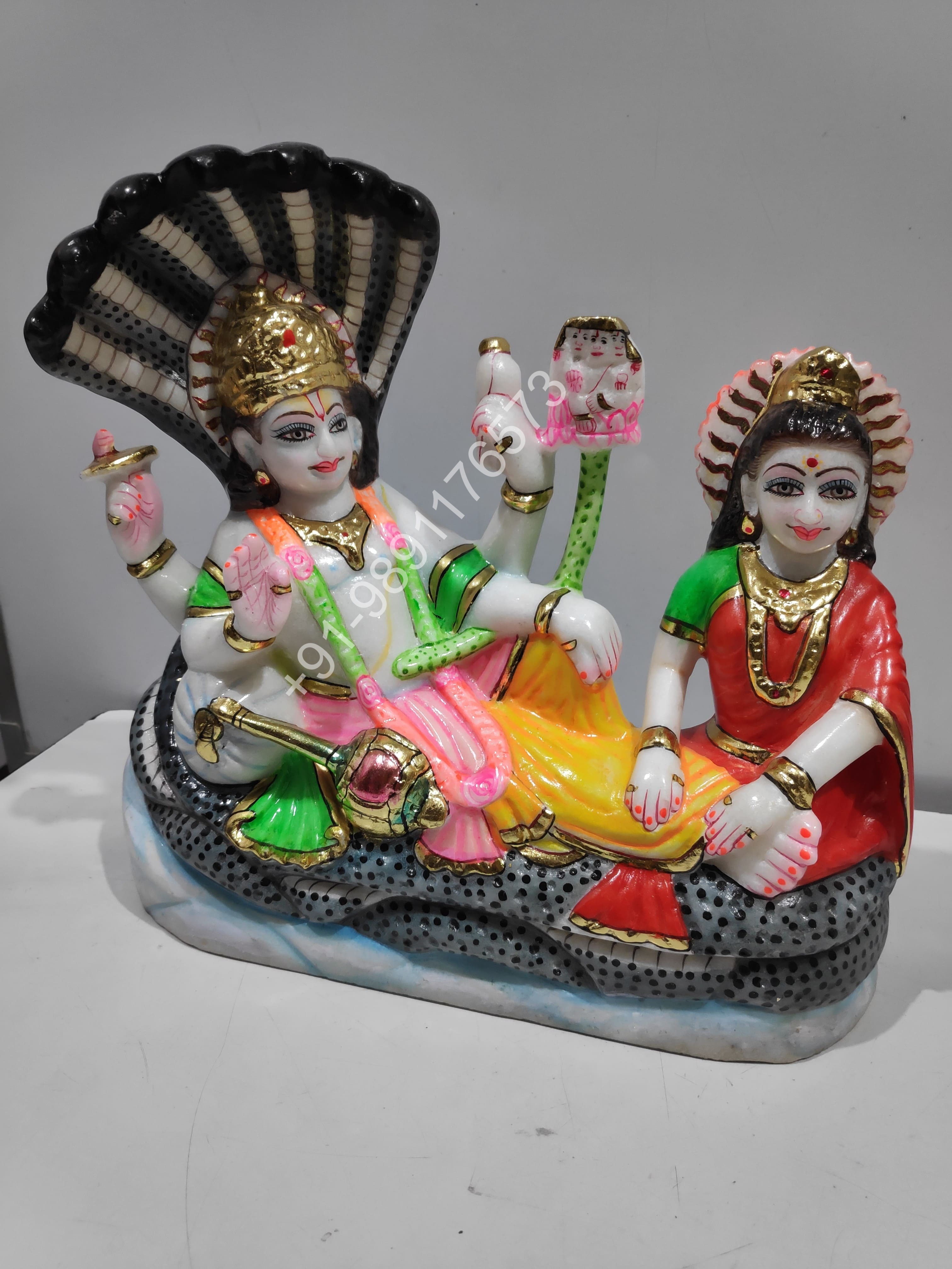 SHESHNAAG LAXMI AND NARAYAN 1 FEET IN MARBLE