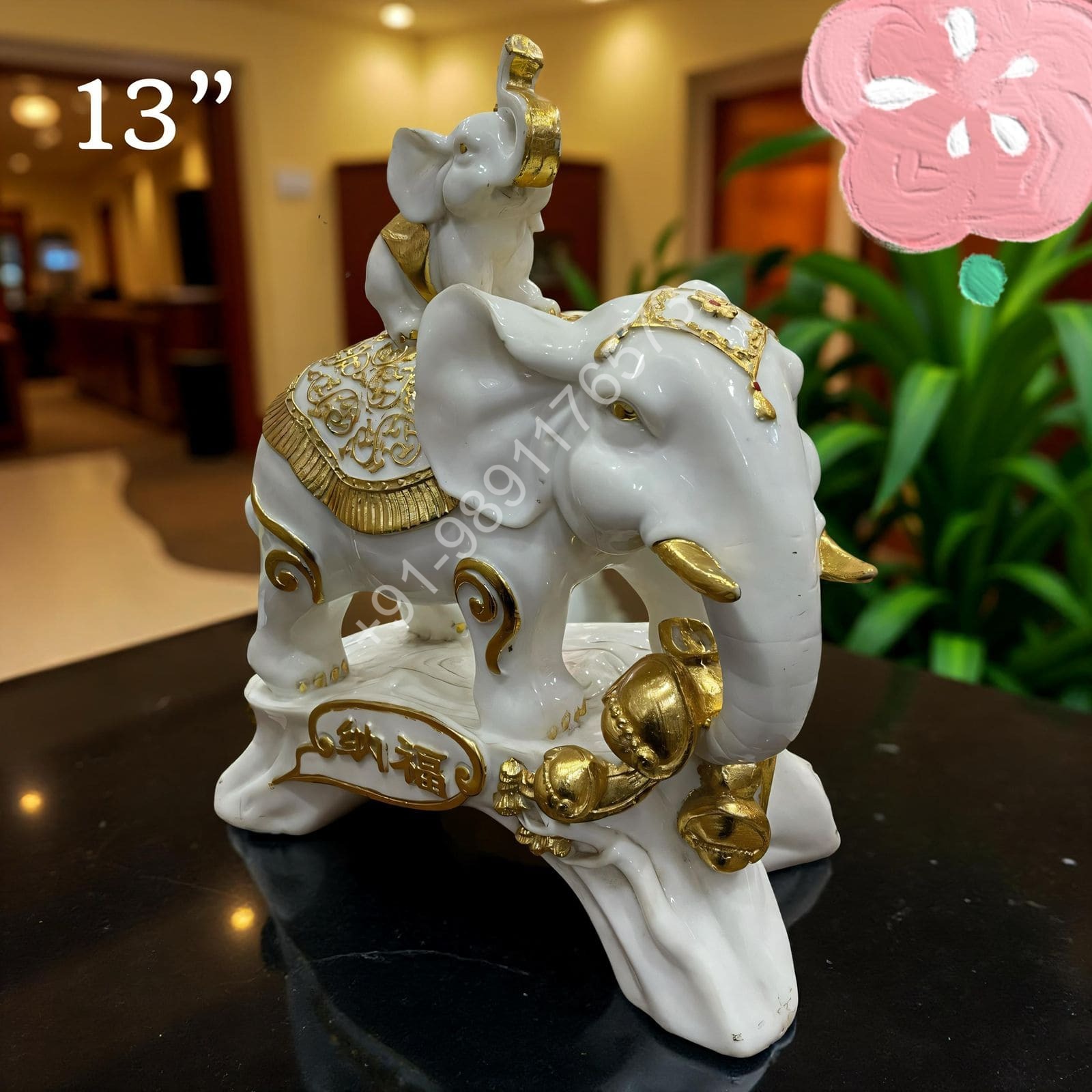 MARBLE DUST LAXMI GANESHA